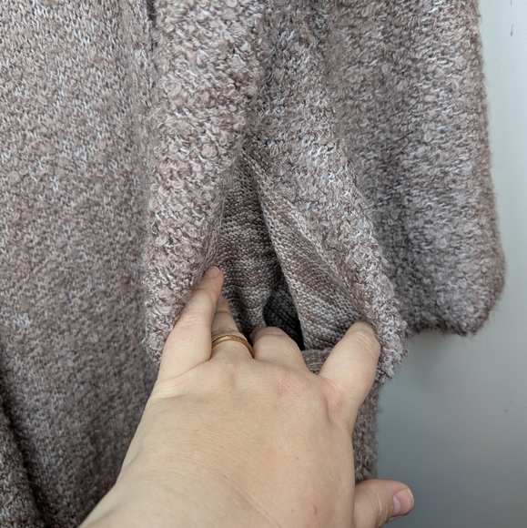 Freeway Smokey Purple Open Front Long Knit Cardigan Womens Small - Picture 4 of 9